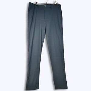 Lululemon Mens ABC Classic Fit Trouser 34x37 Warpstreme Tall Dark Oil Grey Pants